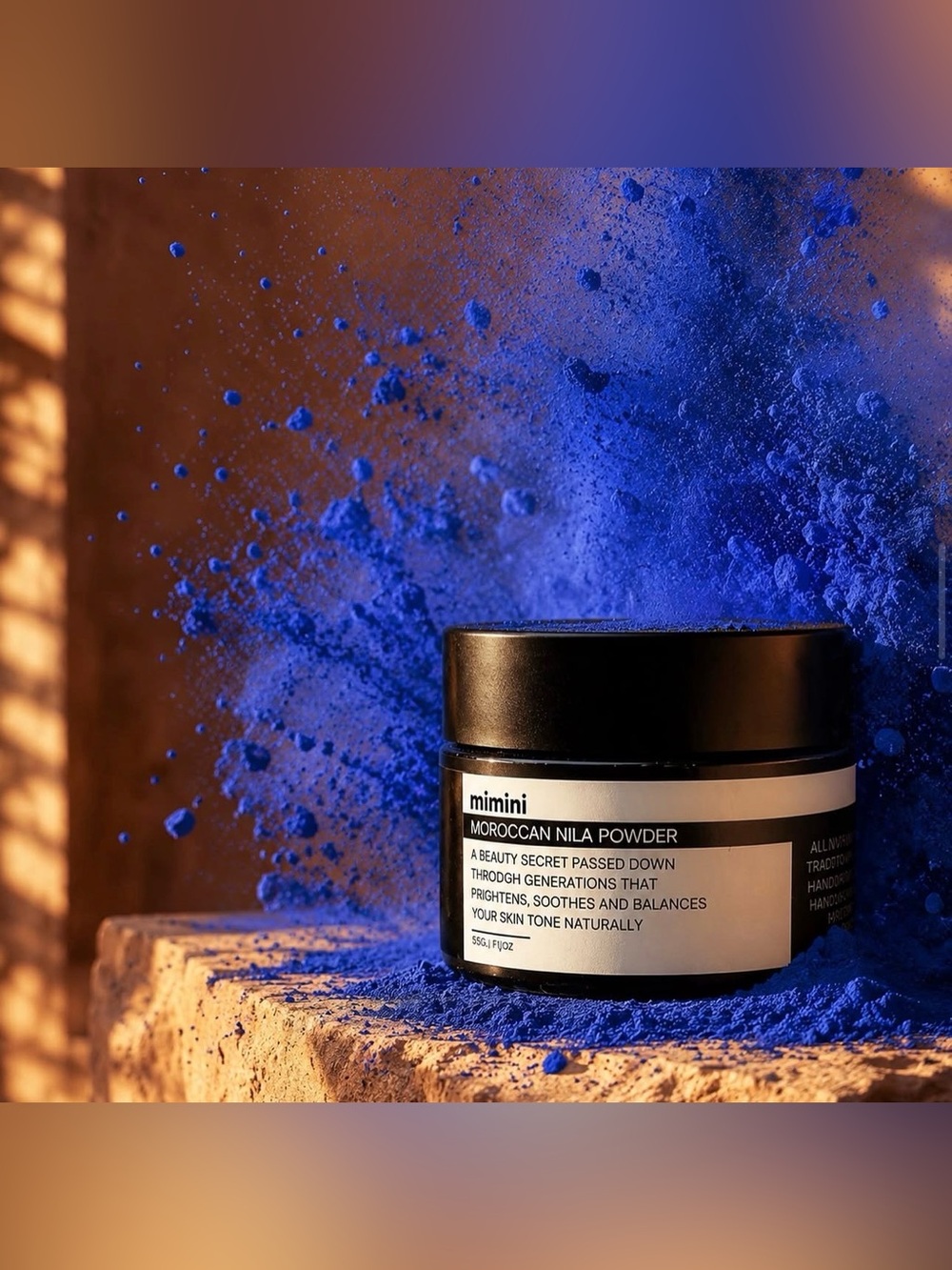 MIMINI Moroccan Nila Powder Exfoliant - Blue
